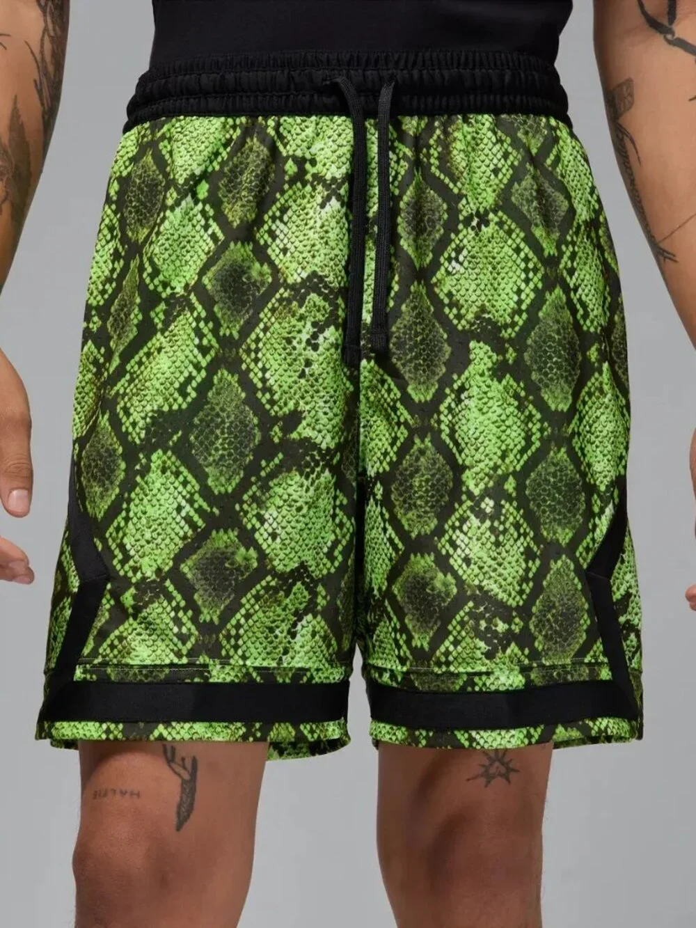 Jordan Sport Men's Dri-FIT Mesh Diamond Shorts Electric Green HF9907-358, Size M